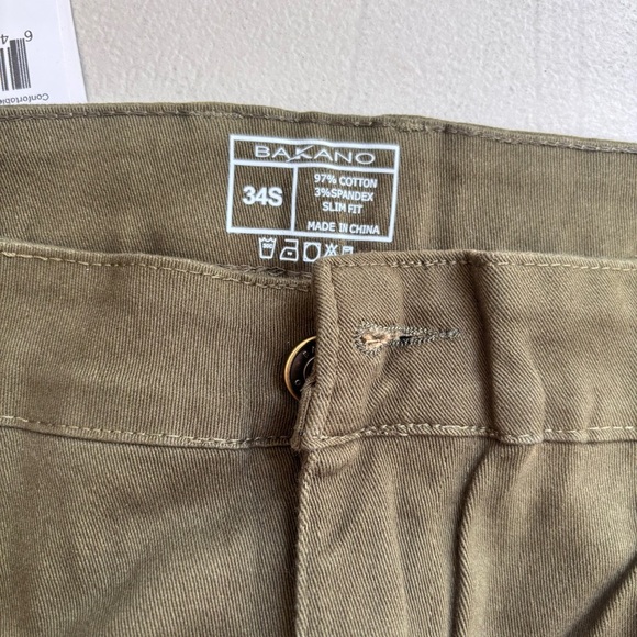 BAKANO NWT Men's Skinny Slim Fit Stretch Pants Size 34 - Picture 9 of 10